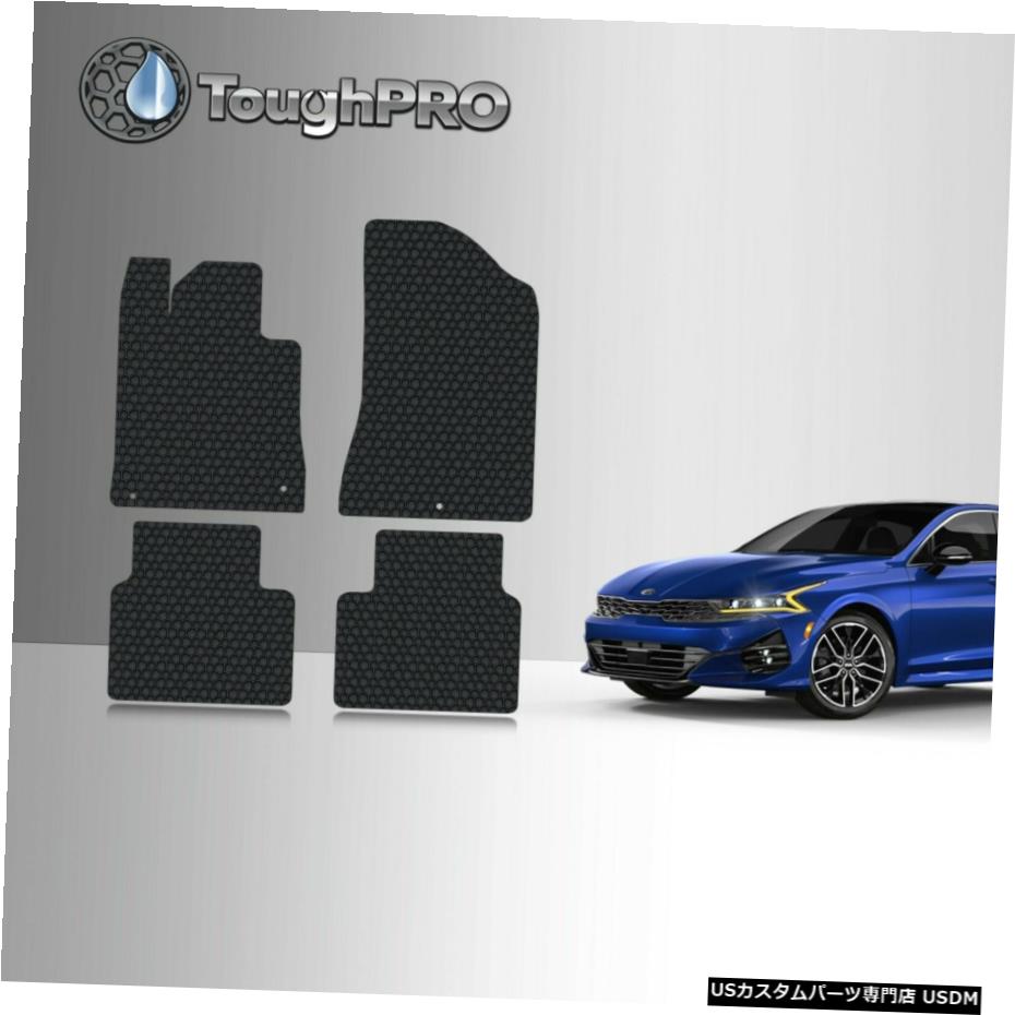 Floor Mat ToughPROフロアマットブラックKIAK5FWDオールウェザーカスタムフィット2021 ToughPRO Floor Mats Black For KIA K5 FWD All Weather Custom Fit 2021 【並行輸入品】