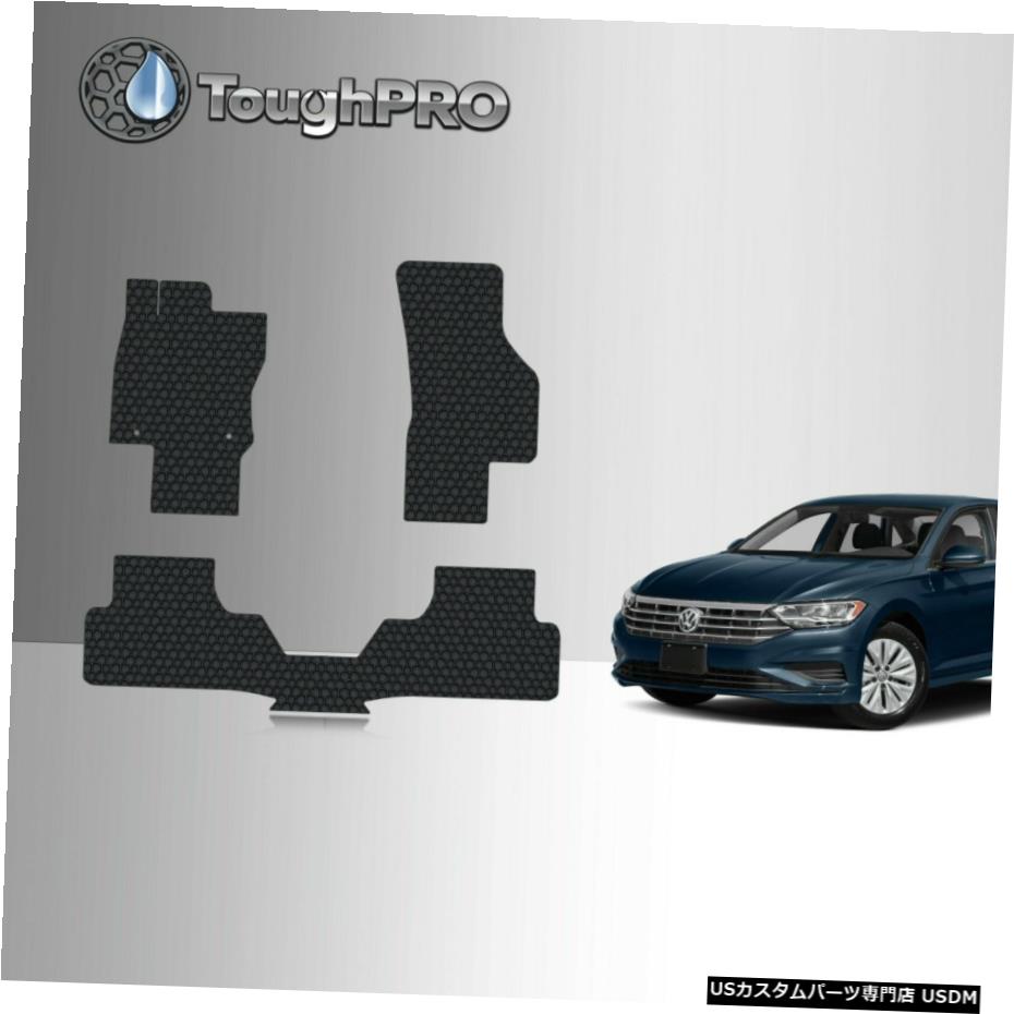 Floor Mat ToughPROフロアマットブラックフォルクスワーゲンジェッタオールウェザーカスタムフィット2019-2021 ToughPRO Floor Mats Black For Volkswagen Jetta All Weather Custom Fit 2019-2021 【並行輸入品】