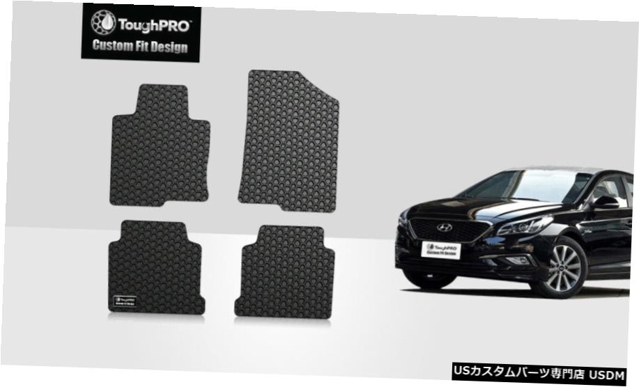 Floor Mat ToughPROフロアマットブラックヒュンダイソナタオールウェザー2011-2014 ToughPRO Floor Mats Black For Hyundai Sonata All Weather 2011-2014 【並行輸入品】