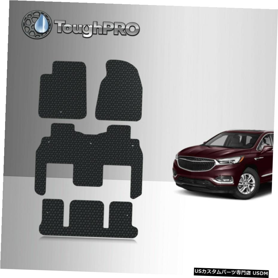 Floor Mat ToughPROフロアマット+シボレートラバースバケット2009-2017 ToughPRO Floor Mats + 3rd Row Black For Chevrolet Traverse Bucket 2009-2017 【並行輸入品】