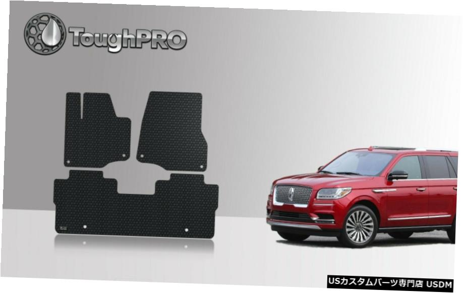 Floor Mat ToughPROフロアマットブラックリンカーンナビゲーターオールウェザーカスタムフィット2018-2021 ToughPRO Floor Mats Black For Lincoln Navigator All Weather Custom Fit 2018-2021 【並行輸入品】
