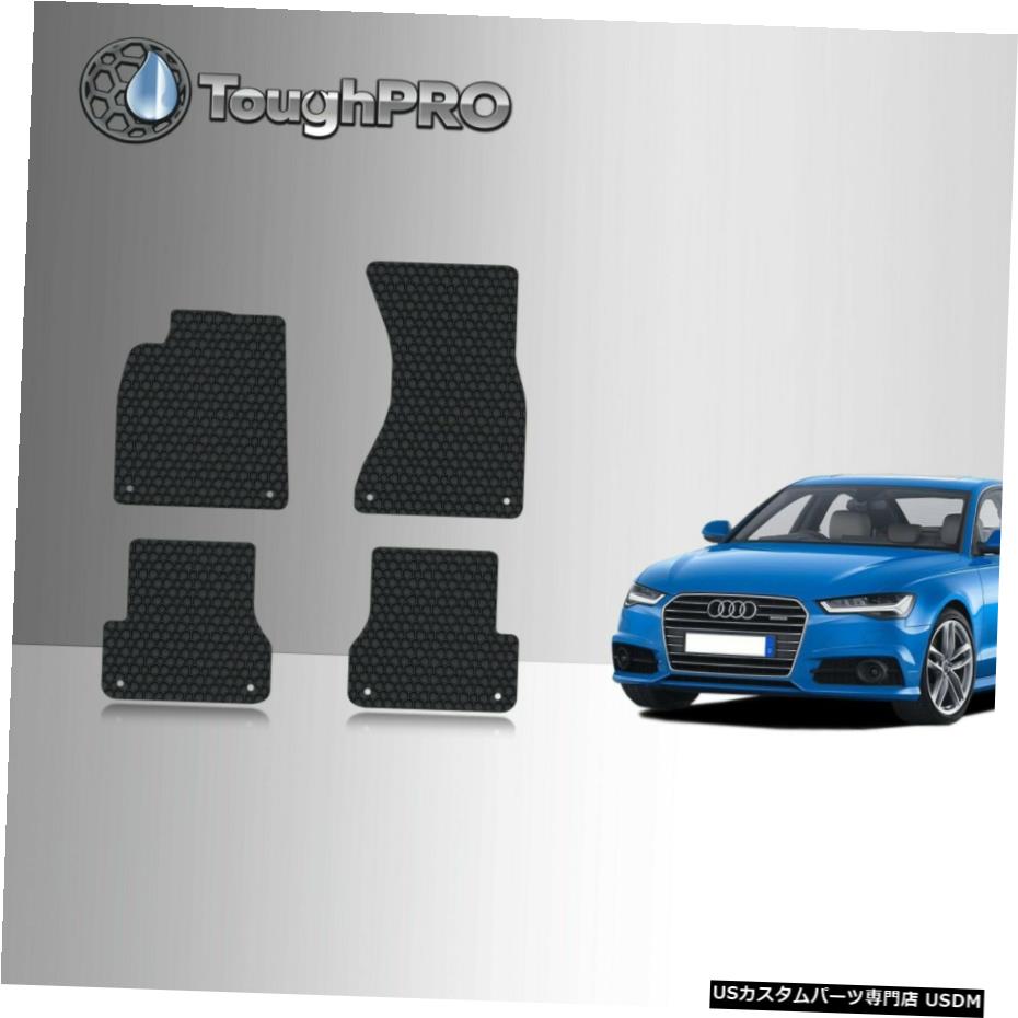Floor Mat ToughPROフロアマットブラック、アウディRS7オールウェザーカスタムフィット2014-2018 ToughPRO Floor Mats Black For Audi RS7 All Weather Custom Fit 2014-2018 【並行輸入品】