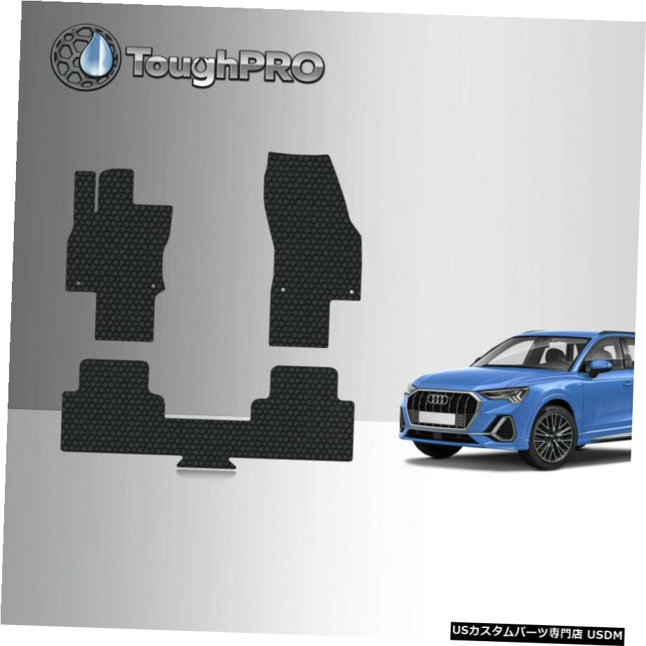 Floor Mat ToughPROフロアマットブラック、アウディQ3オールウェザーカスタムフィット2021 ToughPRO Floor Mats Black For Audi Q3 All Weather Custom Fit 2021 【並行輸入品】