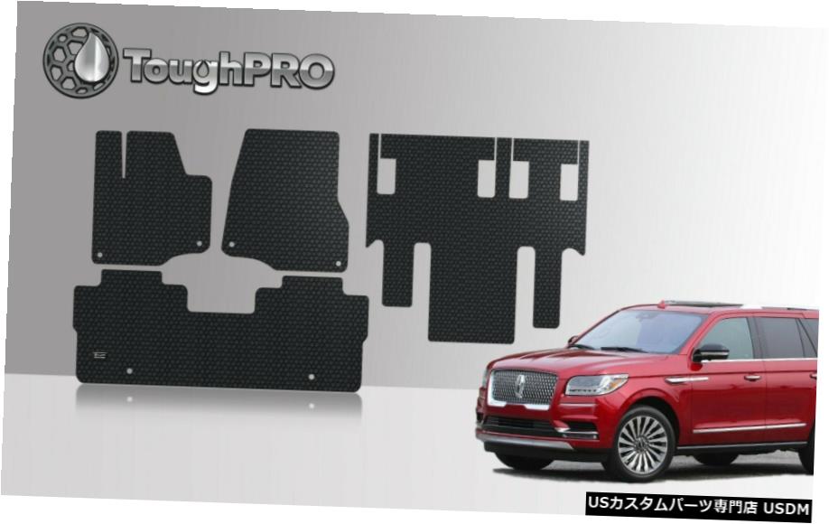 Floor Mat ToughPROフロアマット+リンカーンナビゲーターオールウェザー2018-2021の3列目ブラック ToughPRO Floor Mats + 3rd Row Black For Lincoln Navigator All Weather 2018-2021 【並行輸入品】
