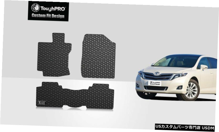 Floor Mat ToughPROフロアマットブラックトヨタヴェンザオールウェザーカスタムフィット2009-2016 ToughPRO Floor Mats Black For Toyota Venza All Weather Custom Fit 2009-2016 【並行輸入品】
