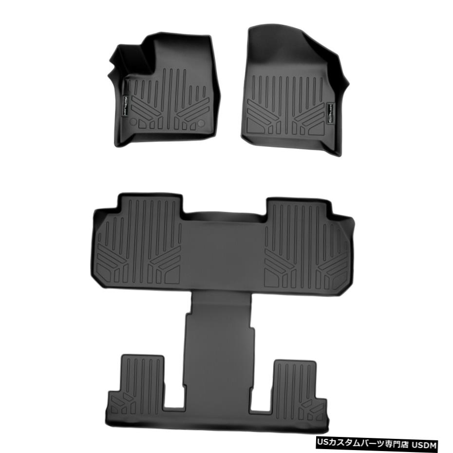 Floor Mat Smartlinerカスタムフィットフロアマット3コラム書き割り黒18 シェビートラバース Smartliner Custom Fit Floor Mats 3 Row Set Black For 18 Chevy Traverse Double19productions Com