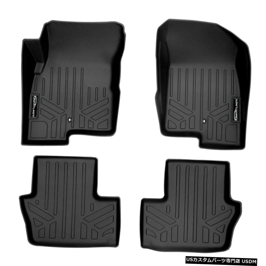 Floor Mat Smartlinerカスタムフロアマットセットキャリバー/パトリオット/コンパス用ブラック Smartliner Custom Floor Mats Set Black for Caliber / Patriot / Compass 【並行輸入品】