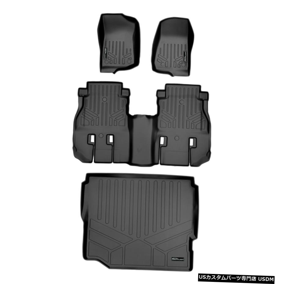 Floor Mat Smartlinerフロアマットカーゴライナーセット2018-2021ラングラーJL無制限 Smartliner Floor Mats Cargo Liner Set for 2018-2021 Wrangler JL Unlimited 【並行輸入品】