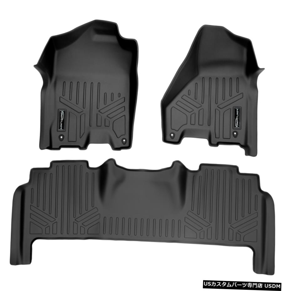 Floor Mat Smartlinerフロアマットライナーブラック2012-2018ラム2500/3500メガキャブ Smartliner Floor Mats Liners Black For 2012-2018 Ram 2500/3500 Mega Cab 【並行輸入品】