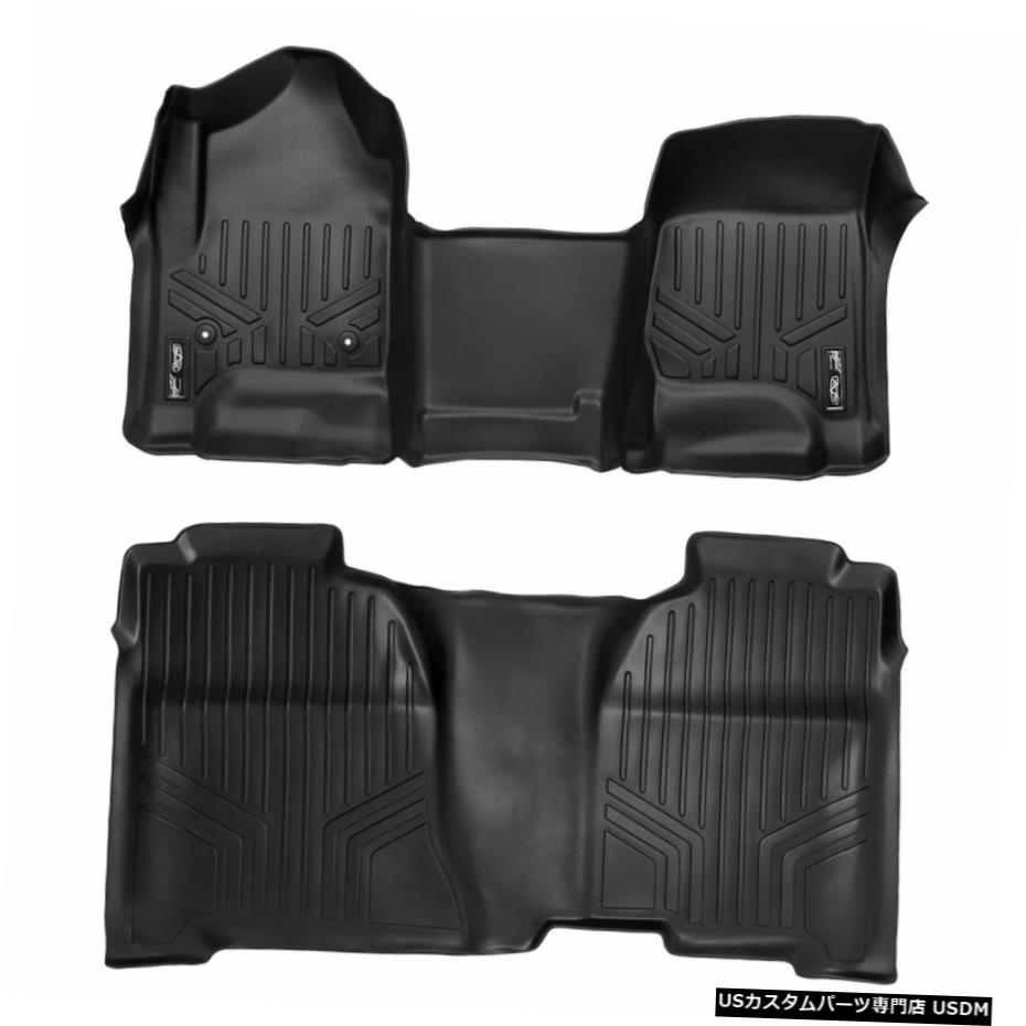 Floor Mat MAXFLOORMATフロアマットブラック14-18シルバラード/シエラ1500 / 15-19 2500/3500クルー MAXFLOORMAT Floor Mat Black for 14-18 Silverado/Sierra 1500/15-19 2500/3500 Crew 【並行輸入品】
