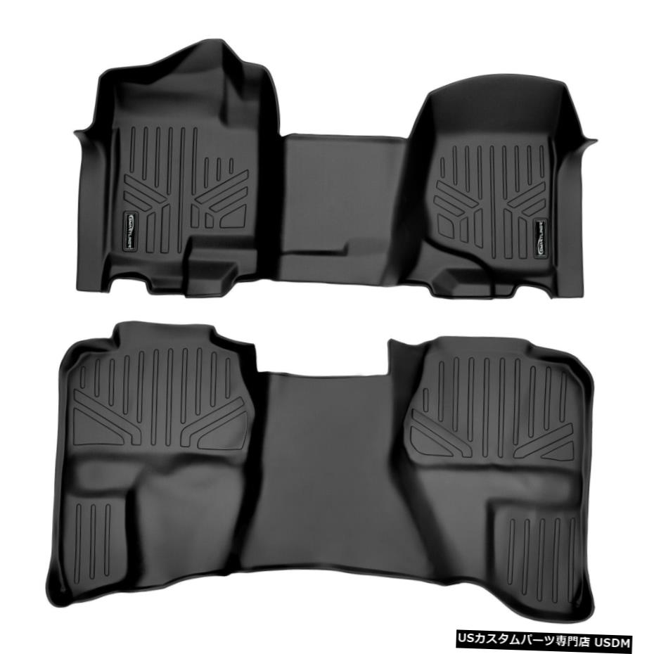 Floor Mat Smartlinerフロアマットブラック2007-13シルバラード/シエラ1500/2500/3500拡張 Smartliner Floor Mats Black for 2007-13 Silverado/Sierra 1500/2500/3500 Extended 【並行輸入品】