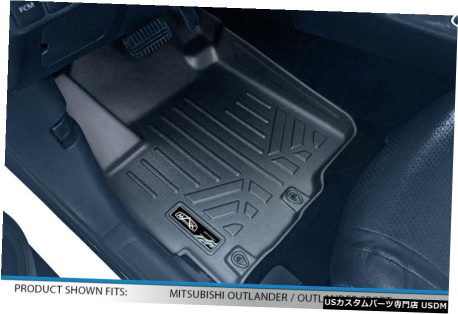 Floor Mat Smartlinerカスタムフロアマットライナーセット2011-202アウトランダースポーツ用ブラック Smartliner Custom Floor Mats Liner Set Black for 2011-202 Outlander Sport 【並行輸入品】