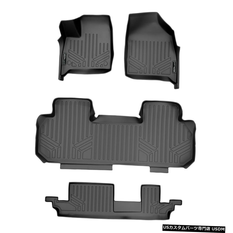 Floor Mat Smartlinerカスタムフロアマット3列2018-2021トラバース2列ベンチシート付き Smartliner Custom Floor Mat 3 Row for 2018-2021 Traverse With 2nd Row Bench Seat 【並行輸入品】