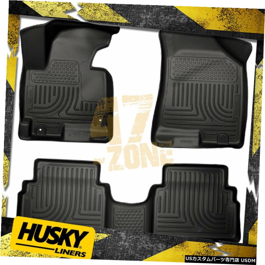 Floor Mat 2014-2018ヒュンダイツーソン全天候型フロアマットセットブラック For 2014-2018 Hyundai Tucson All Weather Floor Mat Set Black 【並行輸入品】