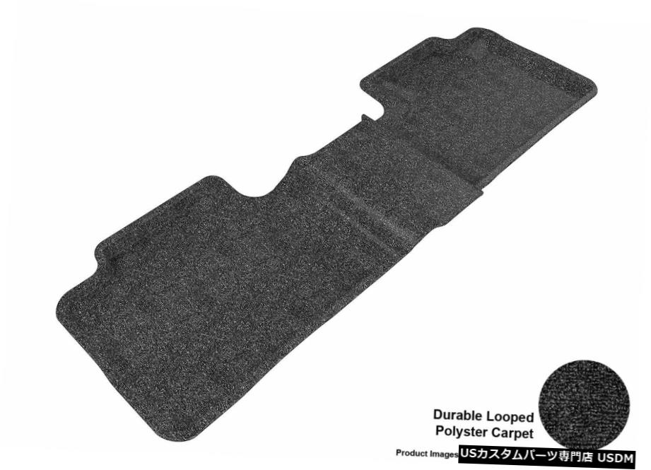 Floor Mat 2011-2020ジープグランドチェロキークラシックブラックリアオールウェザーフロアマット For 2011-2020 Jeep Grand Cherokee Classic Black Rear All Weather Floor Mat 【並行輸入品】