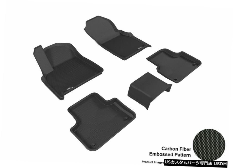Floor Mat 17-20アウディQ7カグーブラックオールウェザーフロアマットセット For 17-20 Audi Q7 Kagu Black All Weather Floor Mat Set 【並行輸入品】 45,012円