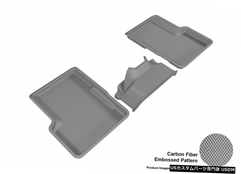 Floor Mat ジープレネゲード2015-2020KAGU GRAY R2（3 PCS）用全天候型フロアマット All Weather Floor Mat For JEEP RENEGADE 2015-2020 KAGU GRAY R2 (3 PCS) 【並行輸入品】