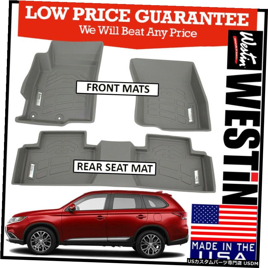その他liners 内装パーツwestin Gray Westin Outlander Sure Fit Sure Fit Mats Wade Westin 車用品 バイク用品16 Mat Liners パーツ車用品 Fit Mitsubishi Floor Outlander Wade Floor