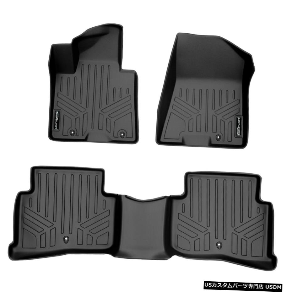 Floor Mat Maxlinerカスタムフィットフロアマットライナーブラック2017-2021Kia Sportage Maxliner Custom Fit Floor Mats Liner Black For 2017-2021 Kia Sportage 【並行輸入品】