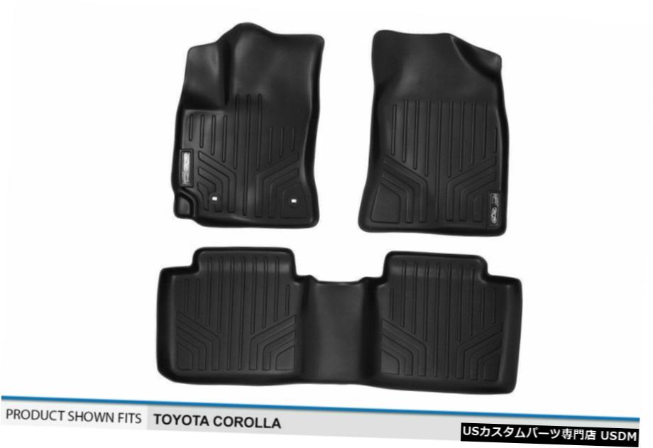 Floor Mat MAXFLOORMATフロント/リアローフロアライナーマットブラック2014-21カローラオートマチック MAXFLOORMAT Front/Rear Row Floor Liner Mat Black for 2014-21 Corolla Automatic 【並行輸入品】 46,926円