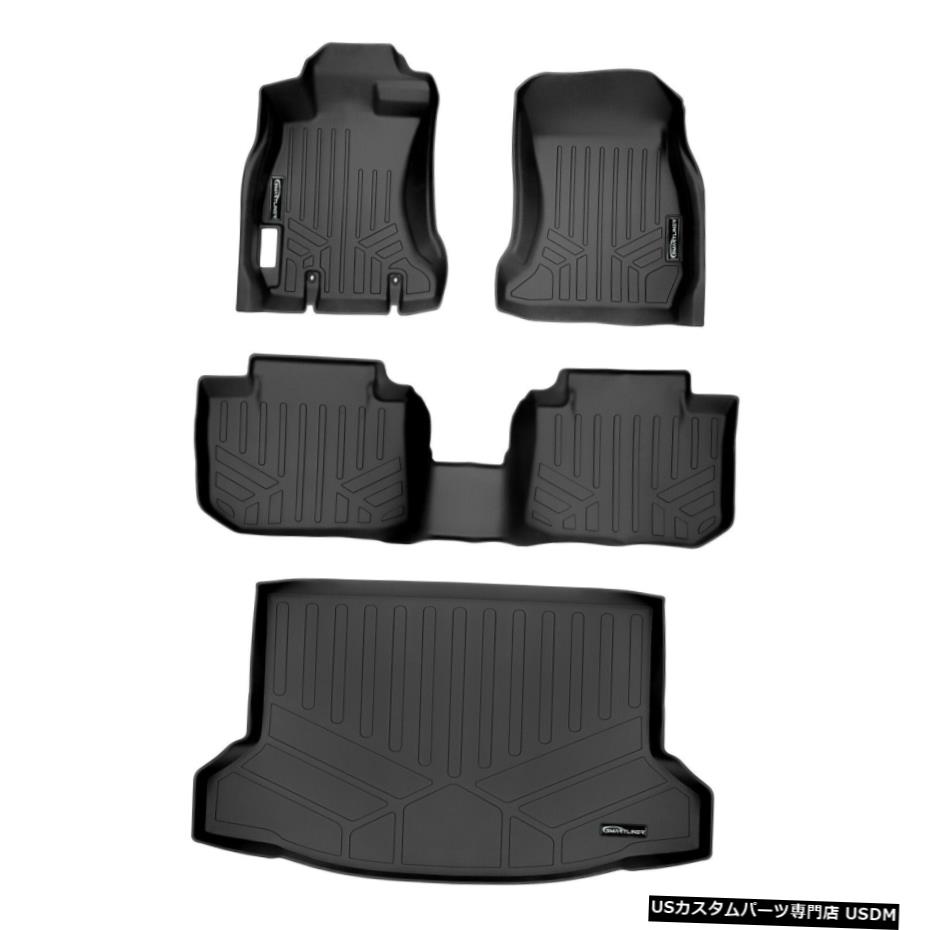 Floor Mat カスタムフィットフロアマットカーゴライナーブラック2013-2017クロストレック/ XVクロストレック Custom Fit Floor Mats Cargo Liner Black For 2013-2017 Crosstrek / XV Crosstrek 【並行輸入品】