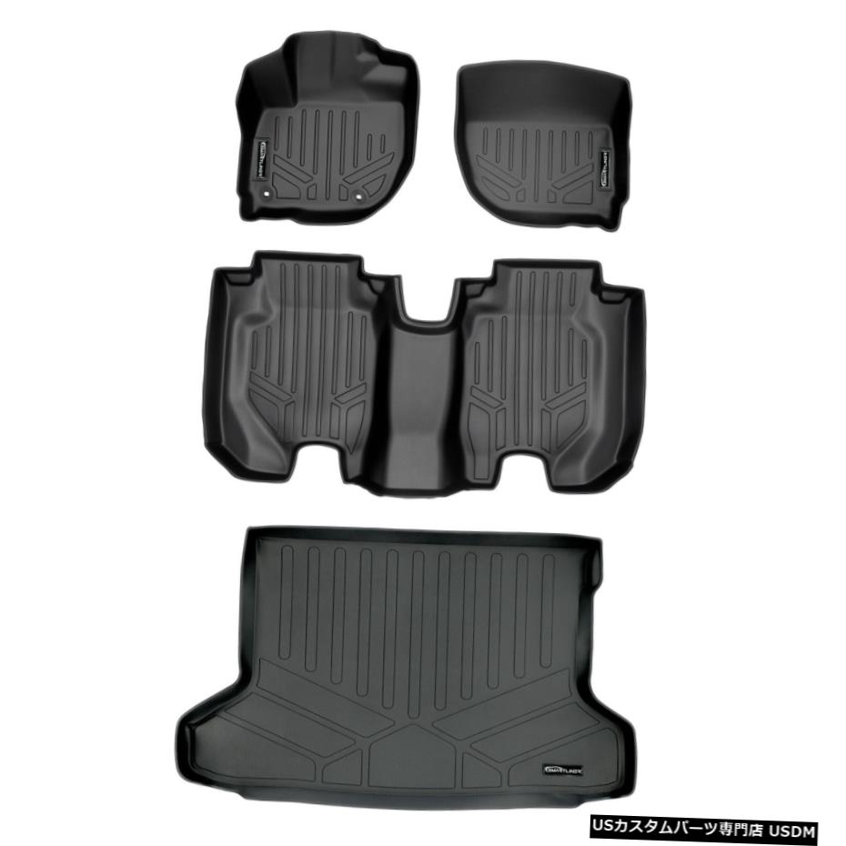 Floor Mat Smartlinerカスタムフィットフロアマット/カーゴライナーセットブラック2016-20ホンダHR-V Smartliner Custom Fit Floor Mats/Cargo Liner Set Black for 2016-20 Honda HR-V 【並行輸入品】