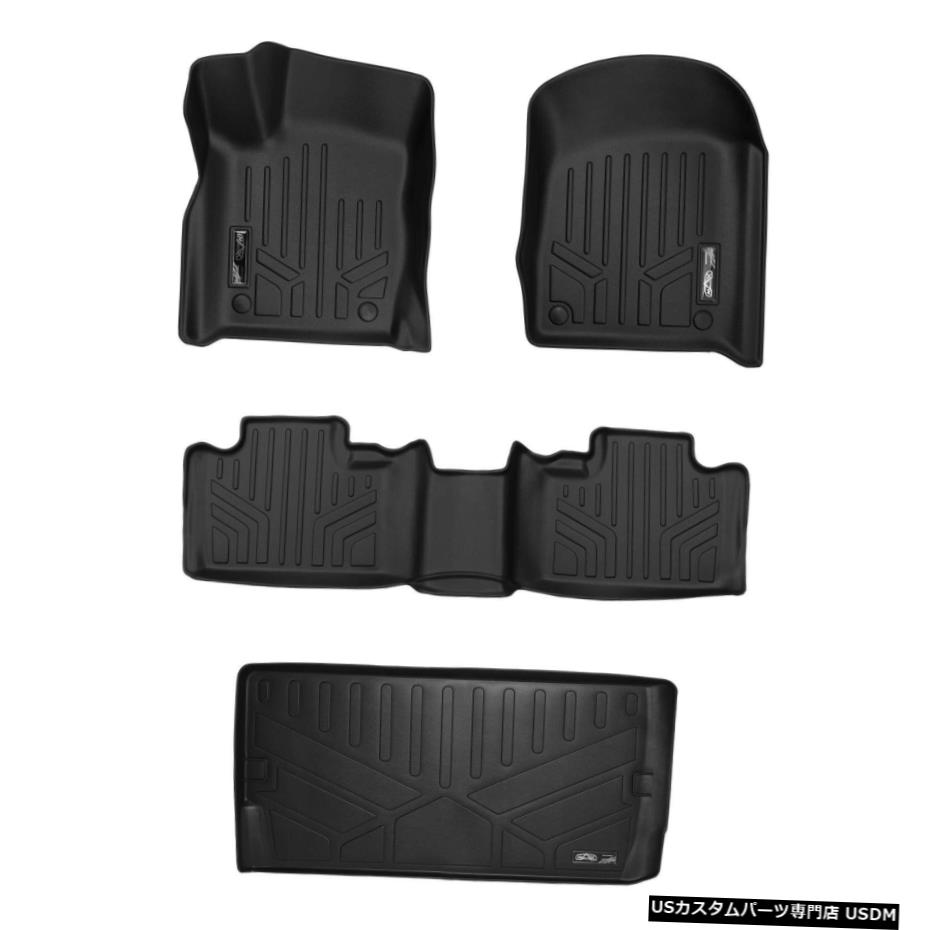 Floor Mat 2016-2021デュランゴの3列目ブラックの後ろにあるマックスライナーフロアマットとカーゴライナー Maxliner Floor Mats And Cargo Liner Behind 3rd Row Black For 2016-2021 Durango 【並行輸入品】