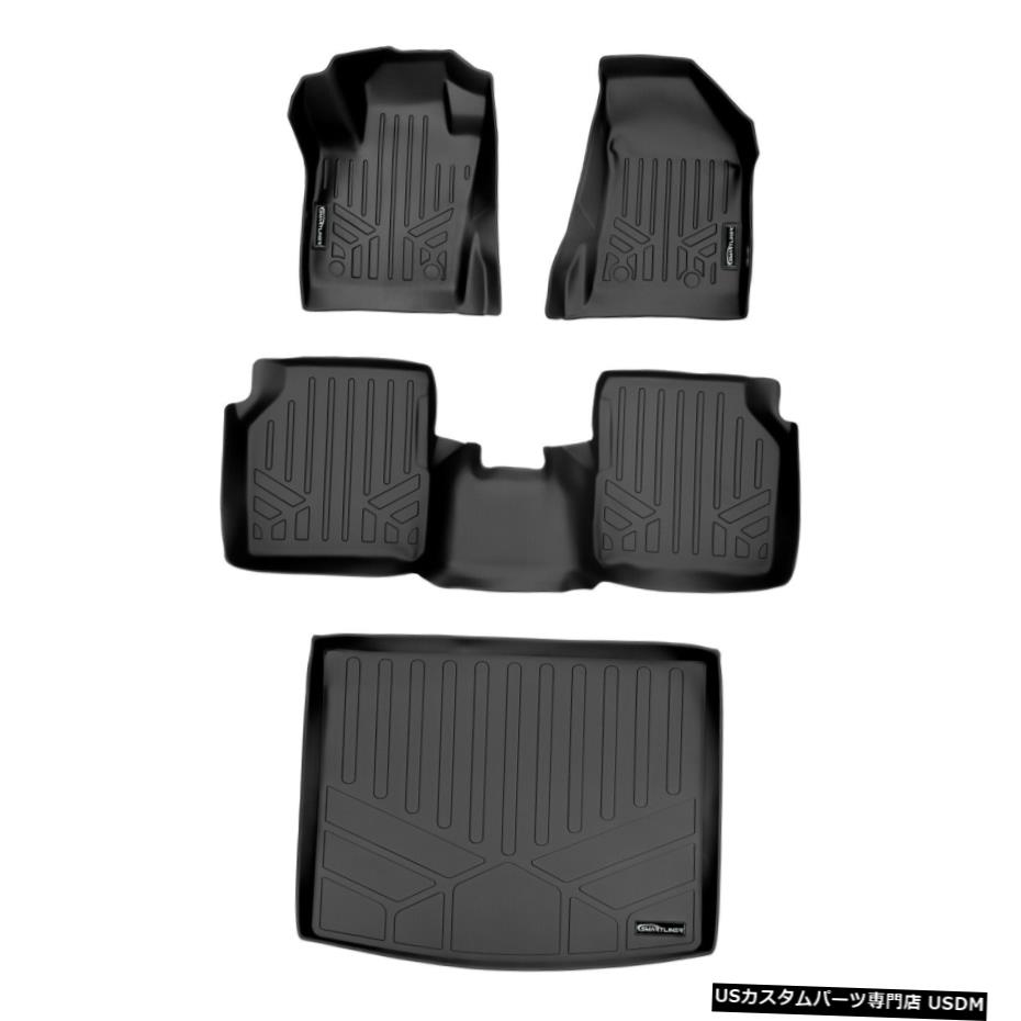 Floor Mat Smartlinerカスタムフロアマットカーゴライナーセット2017-21ジープコンパス新しいボディ Smartliner Custom Floor Mats Cargo Liner Set for 2017-21 Jeep Compass New Body 【並行輸入品】