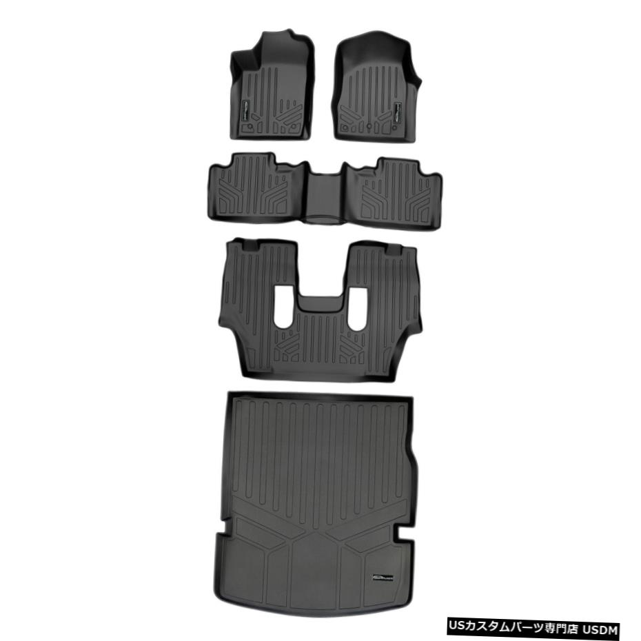 Floor Mat Maxlinerフロアマット3列カーゴライナー2列目の後ろに黒13-16デュランゴ Maxliner Floor Mats 3 Rows Cargo Liner Behind 2nd Row Black For 13-16 Durango 【並行輸入品】