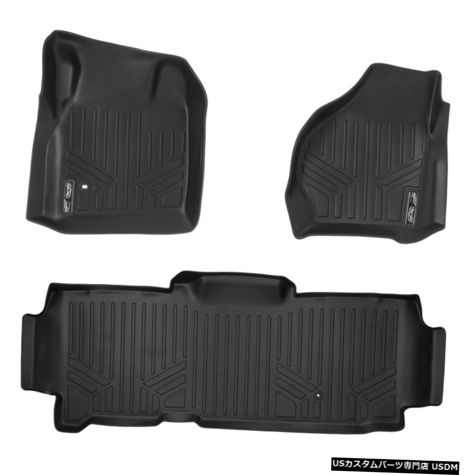 Floor Mat Smartlinerカスタムフィットフロアマットライナーブラックセット1999-07フォードスーパーデューティー Smartliner Custom Fit Floor Mats Liner Black Set for 1999-07 Ford Super Duty 【並行輸入品】