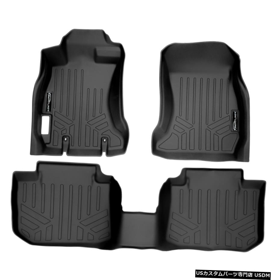 Floor Mat Smartlinerフロアマットセット2013-17スバルクロストレック/ XVクロストレック Smartliner Floor Mats Set Black for 2013-17 Subaru Crosstrek / XV Crosstrek 【並行輸入品】