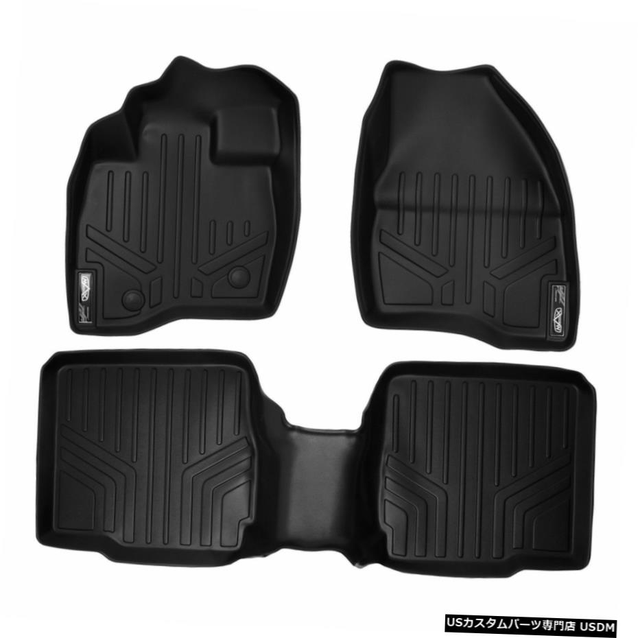 Floor Mat MAXFLOORMAT 1st / 2nd Row W / Console Floor Liner Mats Black for 2015-16 Explorer MAXFLOORMAT 1st/2nd Row W/Console Floor Liner Mats Black for 2015-16 Explorer 【並行輸入品】
