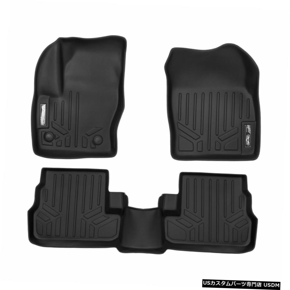 Floor Mat MaxLinerカスタム全天候型1列目および2列目フロアマットブロック（15?16リンカーンMKC用） MaxLiner Custom All Weather 1st & 2nd Row Floor Mats Blk for 15-16 Lincoln MKC 【並行輸入品】