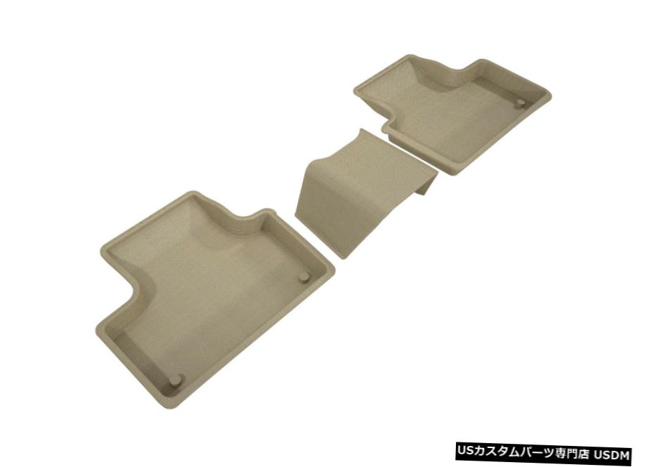 Floor Mat カグー全天候型ライナータン2列目フロアマット2018-2020ボルボXC60ガス Kagu All-Weather Liners Tan 2nd Row Floor Mats for 2018-2020 Volvo XC60 Gas 【並行輸入品】