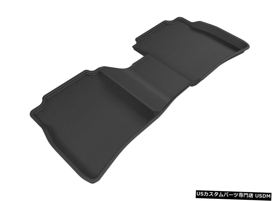 Floor Mat カグー全天候型カスタムフィットライナー2013-2019セントラ用ブラック2列目フロアマット Kagu All-Weather Custom Fit Liners Black 2nd Row Floor Mats for 2013-2019 Sentra 【並行輸入品】