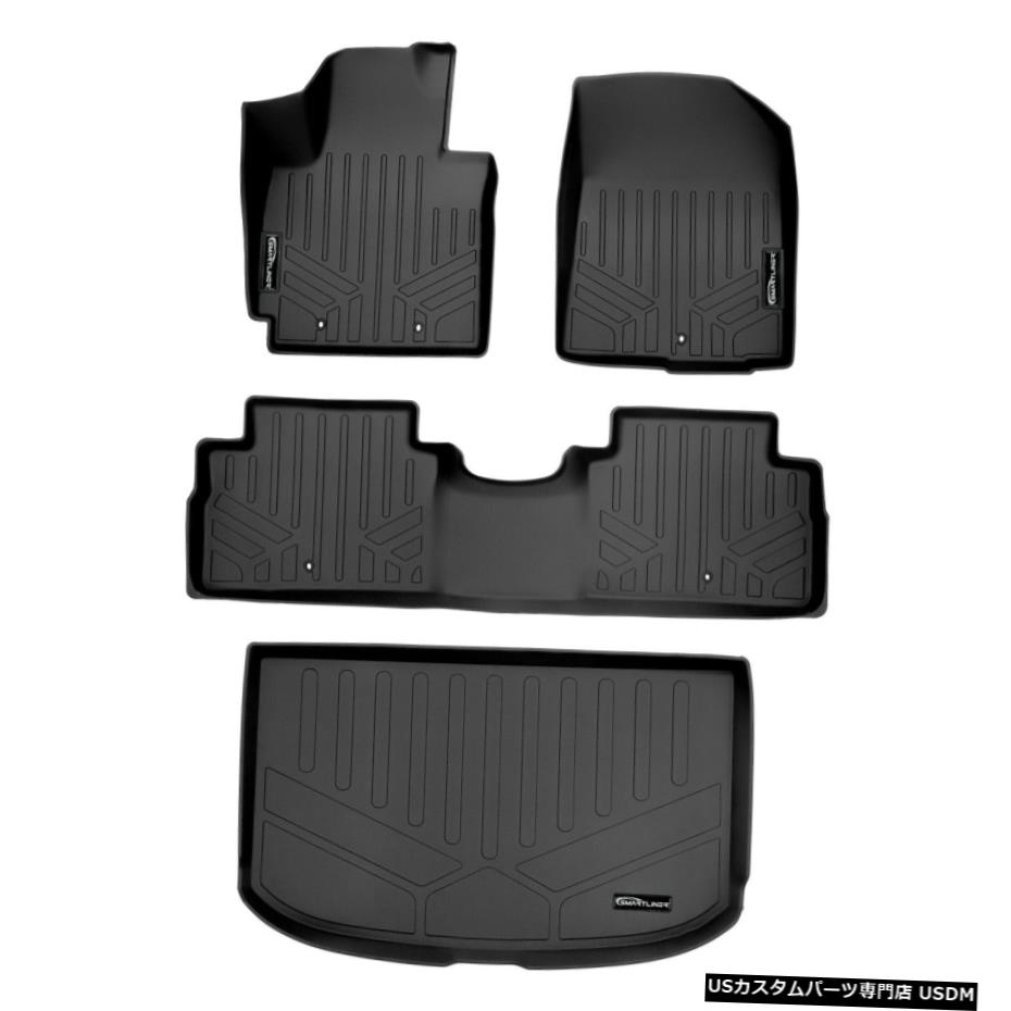 Floor Mat Maxlinerカスタムフロアマット2とCargoLiner Black Set for 2014-2019 Kia Soul Maxliner Custom Floor Mats 2 And Cargo Liner Black Set for 2014-2019 Kia Soul 【並行輸入品】