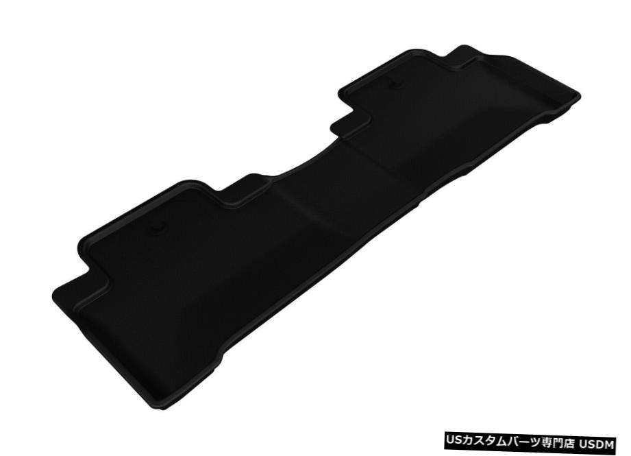 Floor Mat カグー全天候型カスタムフィットライナー2014-2020MDX用ブラック2列フロアマット Kagu All-Weather Custom Fit Liners Black 2nd Row Floor Mats for 2014-2020 MDX 【並行輸入品】