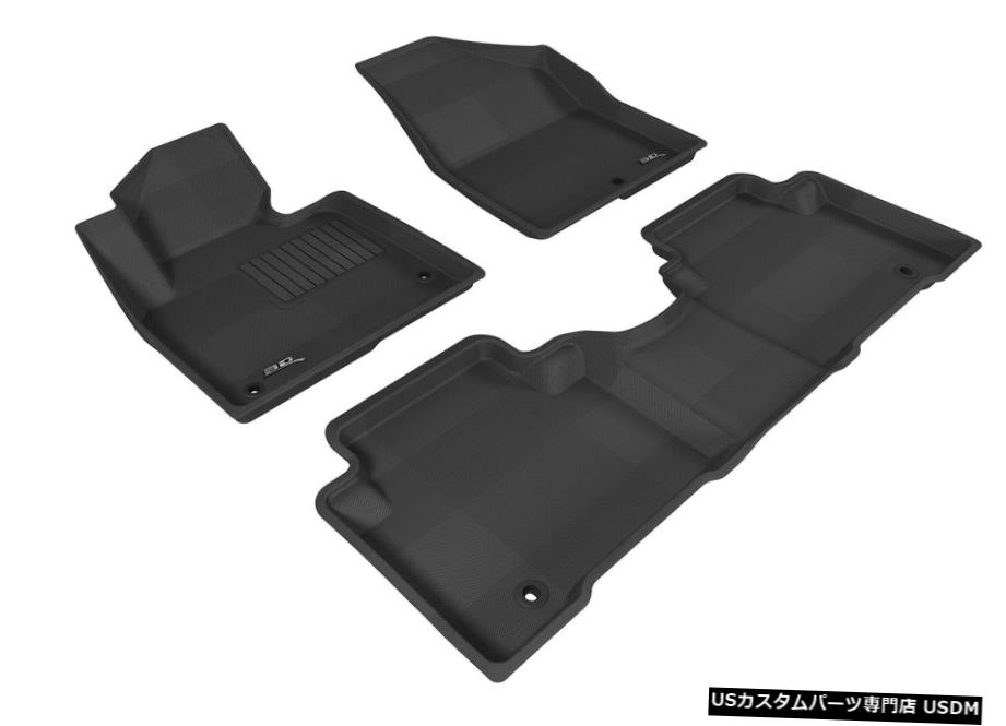 Floor Mat カグー全天候型カスタムフィットライナーグレー1列目および2列目フロアマットL1HY01701501 Kagu All-Weather Custom Fit Liners Gray 1st And 2nd Row Floor Mats L1HY01701501 【並行輸入品】