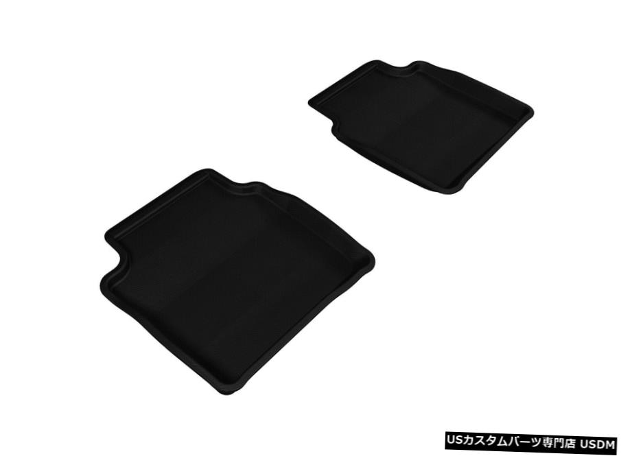 Floor Mat カグー全天候型カスタムフィットライナーブラック2列目フロアマット2008-2012マリブ Kagu All-Weather Custom Fit Liners Black 2nd Row Floor Mats for 2008-2012 Malibu 【並行輸入品】