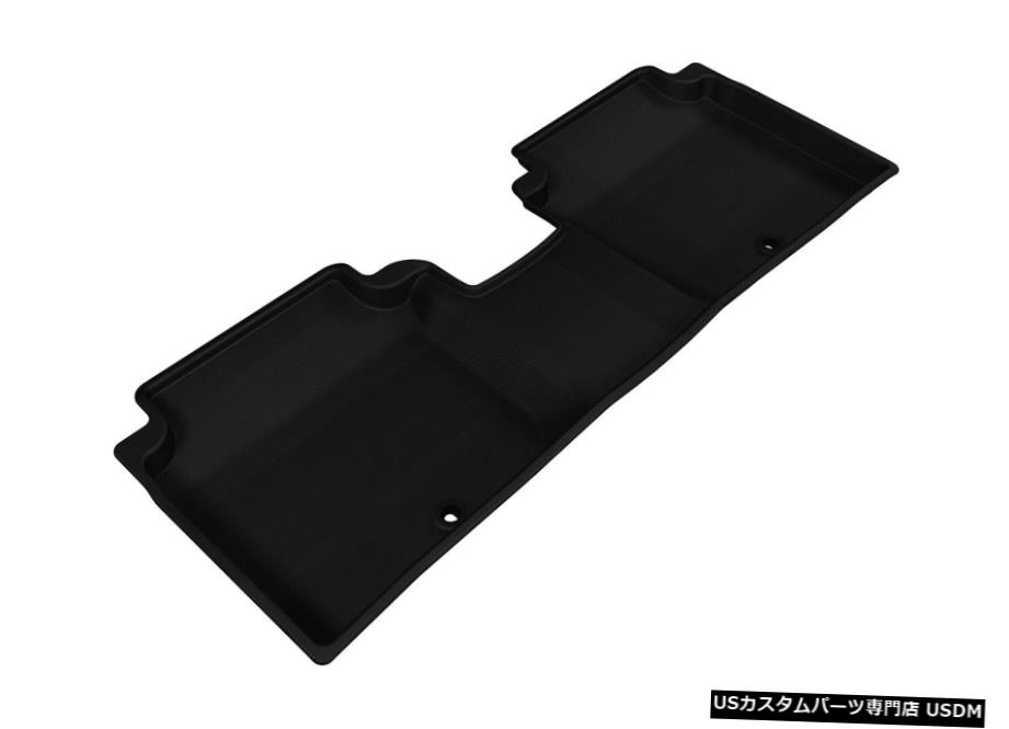 Floor Mat カグー全天候型カスタムフィットライナーブラック2列目フロアマット（2016年14月エラントラ用） Kagu All-Weather Custom Fit Liners Black 2nd Row Floor Mats for 14-2016 Elantra 【並行輸入品】
