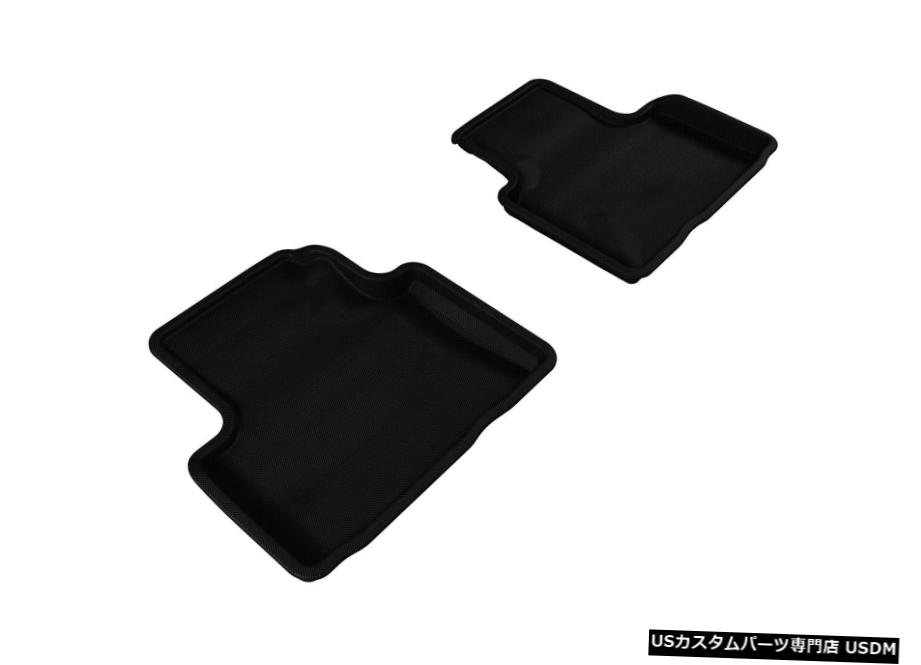 Floor Mat Kagu All-Weather Custom Fit Liners Black 2nd Row Floor Mats L1IN00621509 【並行輸入品】