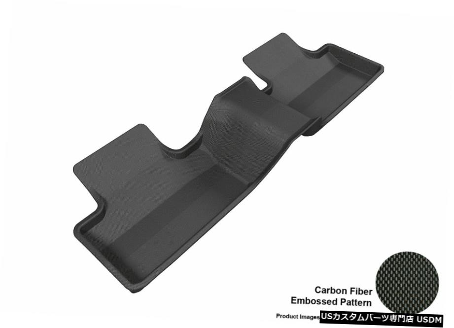 Floor Mat Kagu All-Weather Custom Fit Liners Black 2nd Row Floor Mats L1LR00621509 【並行輸入品】