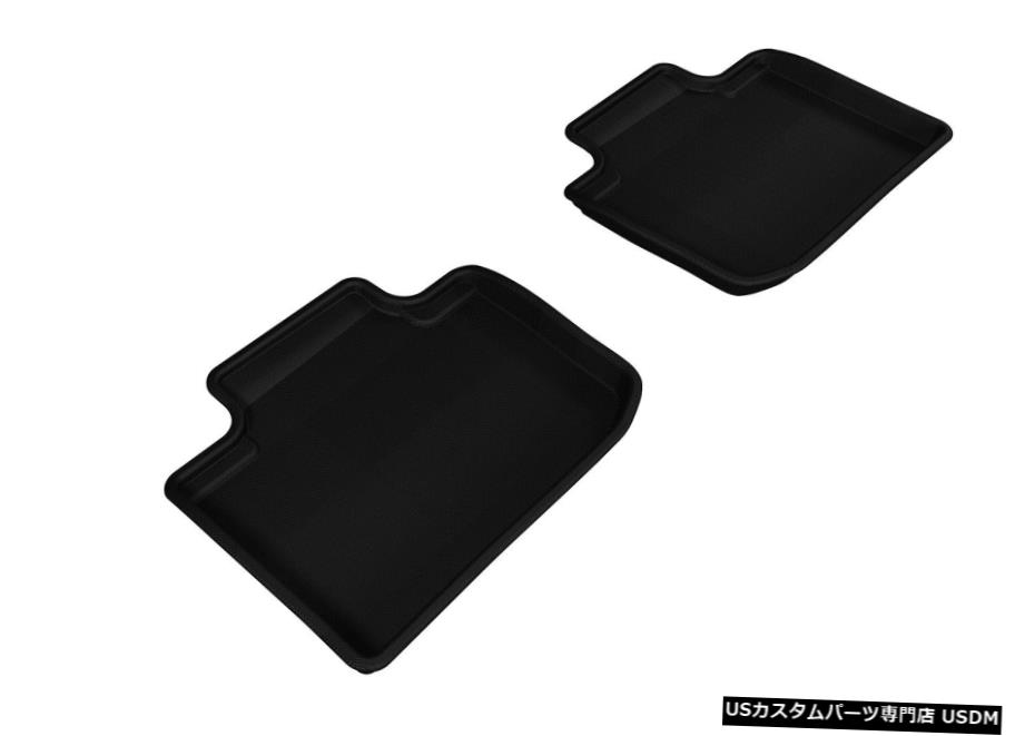 Floor Mat Kagu All-Weather Liners Black 2nd Row Floor Mats for 2014-20 Lexus IS Sedan RWD 【並行輸入品】
