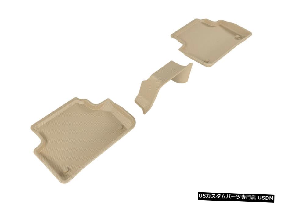 Floor Mat カグー全天候型カスタムフィットライナータン2列目フロアマットL1AD04221502 Kagu All-Weather Custom Fit Liners Tan 2nd Row Floor Mats L1AD04221502 【並行輸入品】