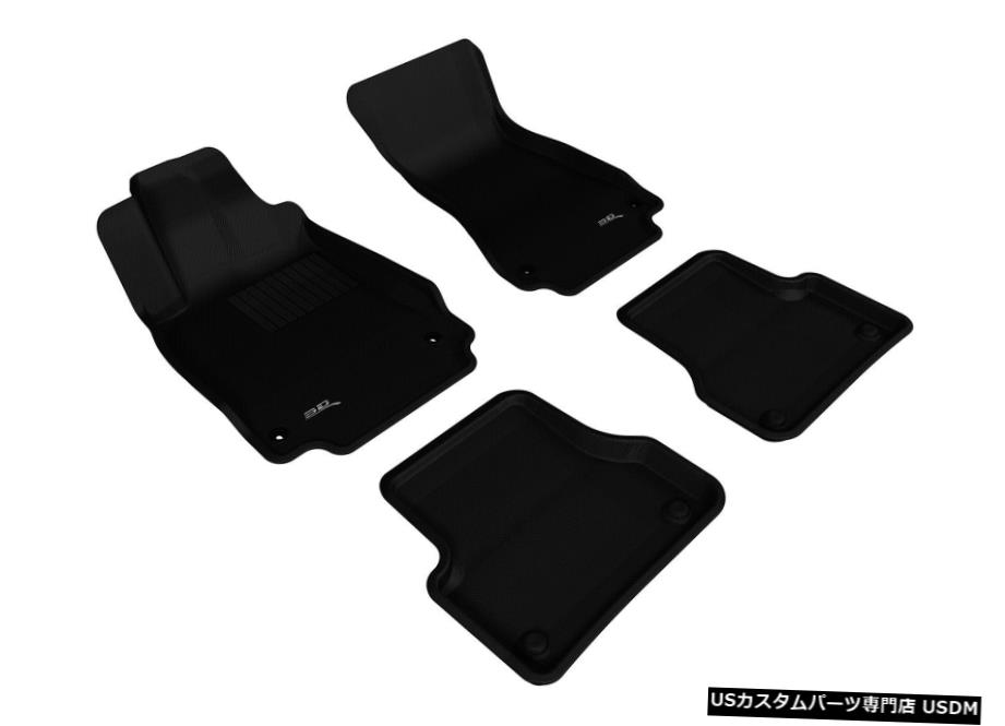 Floor Mat カグーライナーブラック2012-2018A6 / 2013-18 S6用1列目および2列目フロアマット Kagu Liners Black 1st And 2nd Row Floor Mats for 2012-2018 A6/2013-18 S6 【並行輸入品】 45,936円