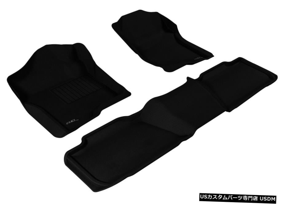 Floor Mat カグー全天候型カスタムフィットライナーブラック1列目および2列目フロアマットL1GM00801509 Kagu All-Weather Custom Fit Liners Black 1st And 2nd Row Floor Mats L1GM00801509 【並行輸入品】