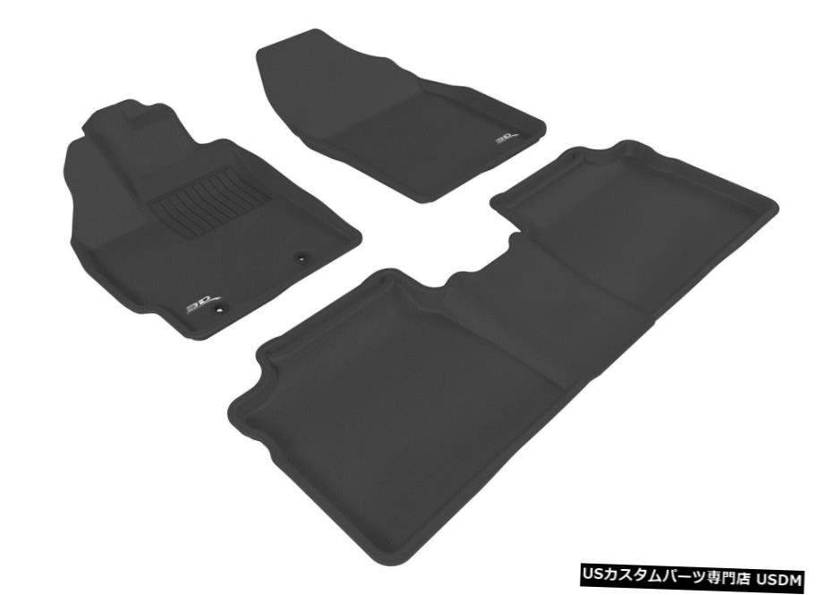 Floor Mat カグー全天候型カスタムフィットライナーブラック1列目および2列目フロアマットL1TY09201509 Kagu All-Weather Custom Fit Liners Black 1st And 2nd Row Floor Mats L1TY09201509 【並行輸入品】