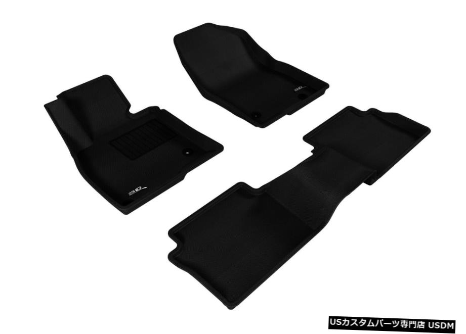Floor Mat カグー全天候型カスタムフィットライナーブラック1列目および2列目フロアマットL1MZ04301509 Kagu All-Weather Custom Fit Liners Black 1st And 2nd Row Floor Mats L1MZ04301509 【並行輸入品】