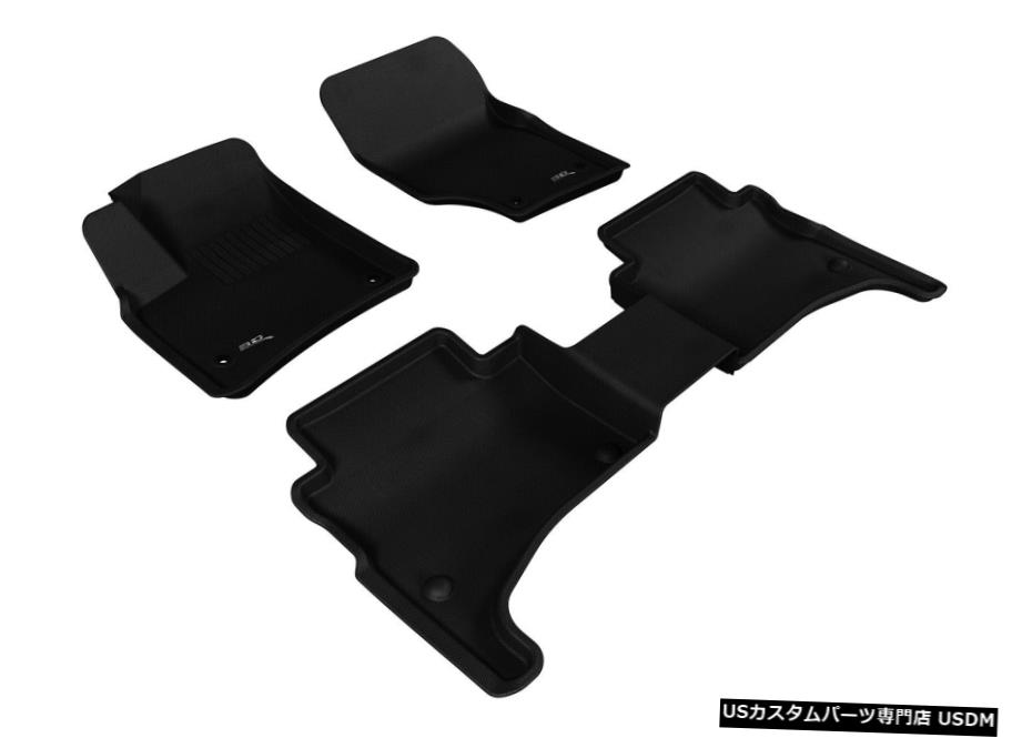 Floor Mat カグー全天候型カスタムフィットライナーブラック1列目および2列目フロアマットL1PO00001509 Kagu All-Weather Custom Fit Liners Black 1st And 2nd Row Floor Mats L1PO00001509 【並行輸入品】