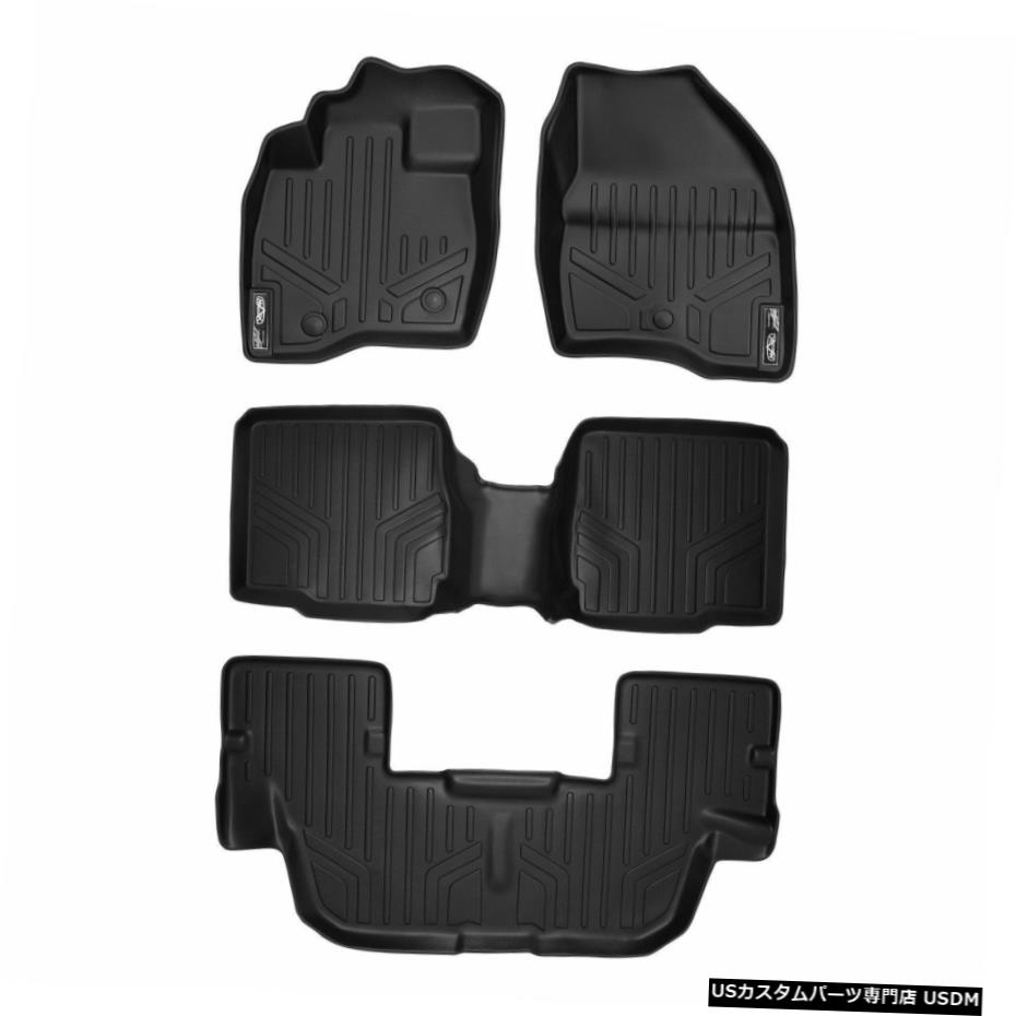 Floor Mat MaxLinerカスタム1st2nd&3rd Rowフロアマットセット17-19 Explorer W / Console MaxLiner Custom 1st 2nd & 3rd Row Floor Mats Set for 17-19 Explorer W/ Console 【並行輸入品】